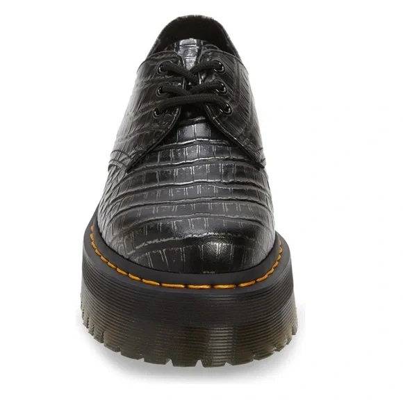 {Dr. martens} 1461 Quad croc print platform derby - Picture 3 of 5